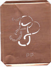 PP - 90 Jahre alte Stickschablone für hübsche Handarbeits Monogramme