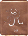 PR - 90 Jahre alte Stickschablone für hübsche Handarbeits Monogramme