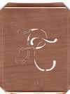 PT - 90 Jahre alte Stickschablone für hübsche Handarbeits Monogramme