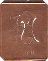 PU - 90 Jahre alte Stickschablone für hübsche Handarbeits Monogramme