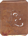 PZ - 90 Jahre alte Stickschablone für hübsche Handarbeits Monogramme