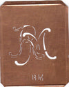 RM - 90 Jahre alte Stickschablone für hübsche Handarbeits Monogramme
