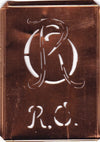 RO - Stickschablone für 2 verschiedene Monogramme