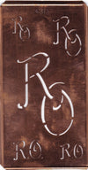 RO - Schablone mitMonogramm in 5 verschiedenen Größen