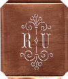 RU - Besonders hübsche alte Monogrammschablone