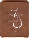 SJ - 90 Jahre alte Stickschablone für hübsche Handarbeits Monogramme