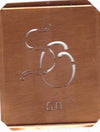 SO - 90 Jahre alte Stickschablone für hübsche Handarbeits Monogramme