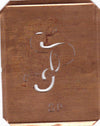 SP - 90 Jahre alte Stickschablone für hübsche Handarbeits Monogramme