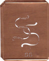 SS - 90 Jahre alte Stickschablone für hübsche Handarbeits Monogramme