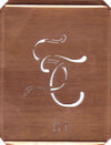 ST - 90 Jahre alte Stickschablone für hübsche Handarbeits Monogramme