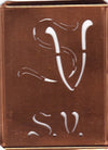 SV - Stickschablone für 2 verschiedene Monogramme