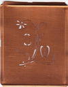 SW - Hübsche, verspielte Monogramm Schablone Blumenumrandung