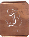 TB - 90 Jahre alte Stickschablone für hübsche Handarbeits Monogramme