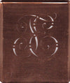 TE - Alte verschlungene Monogramm Stick Schablone