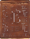TE - Alte, verschlungene Monogramm Schablone