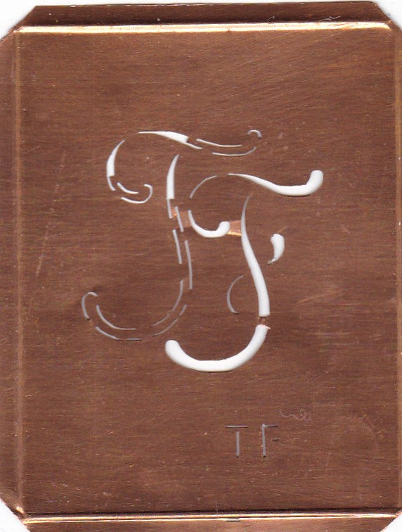 TF - 90 Jahre alte Stickschablone für hübsche Handarbeits Monogramme