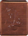 TG - Hübsche, verspielte Monogramm Schablone Blumenumrandung