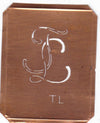 TL - 90 Jahre alte Stickschablone für hübsche Handarbeits Monogramme