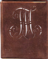 TM - Alte verschlungene Monogramm Stick Schablone