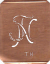 TN - 90 Jahre alte Stickschablone für hübsche Handarbeits Monogramme