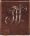 TW - Alte verschlungene Monogramm Stick Schablone