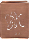 WM - 90 Jahre alte Stickschablone für hübsche Handarbeits Monogramme