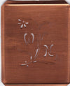 WN - Hübsche, verspielte Monogramm Schablone Blumenumrandung