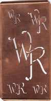 WR - Schablone mitMonogramm in 5 verschiedenen Größen