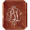 BD - Schöne alte, verschlungene Monogramm Schablone